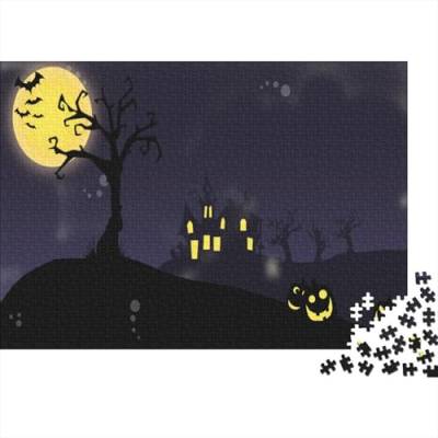 Mondlicht getrockneter Wald Puzzle 1000-teilige Schwer Puzzle Spielzeug Pädagogisches Spiel Impossible Haunted Haus Herausforderungsspielzeug Für Erwachsene Und Kinder in Bewährter 1000pcs (75x50cm) von CCIZFMQ